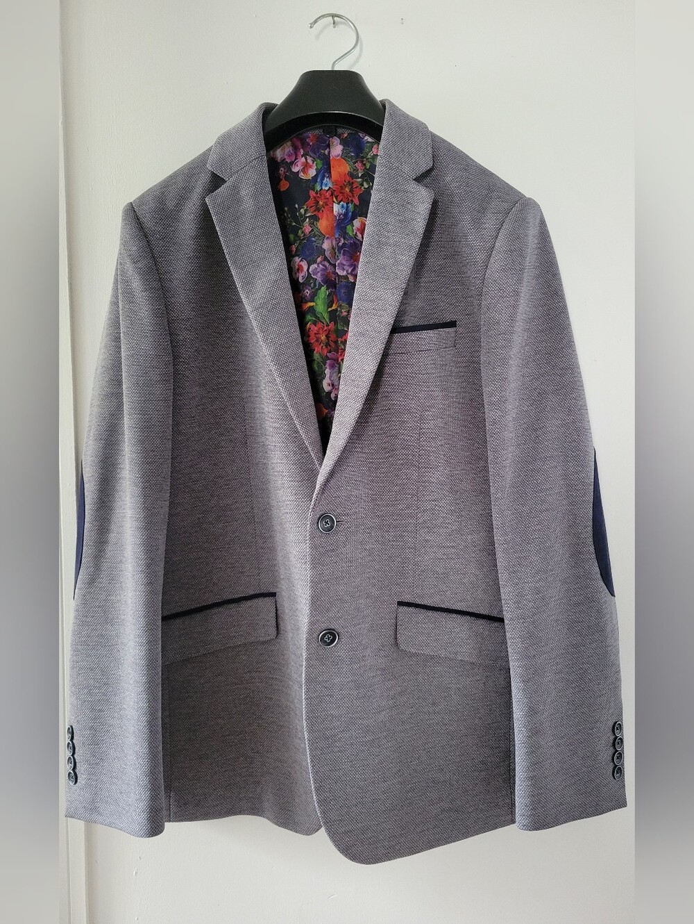 Horst Grey Knit Textured Sport Jacket Blazer New Size 42